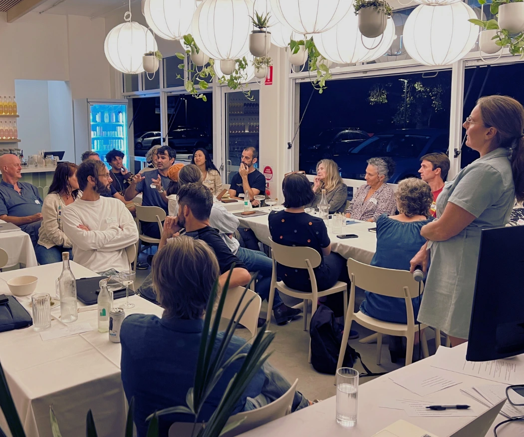 Participants exchange ideas during an interactive AI workshop hosted by The Remix.