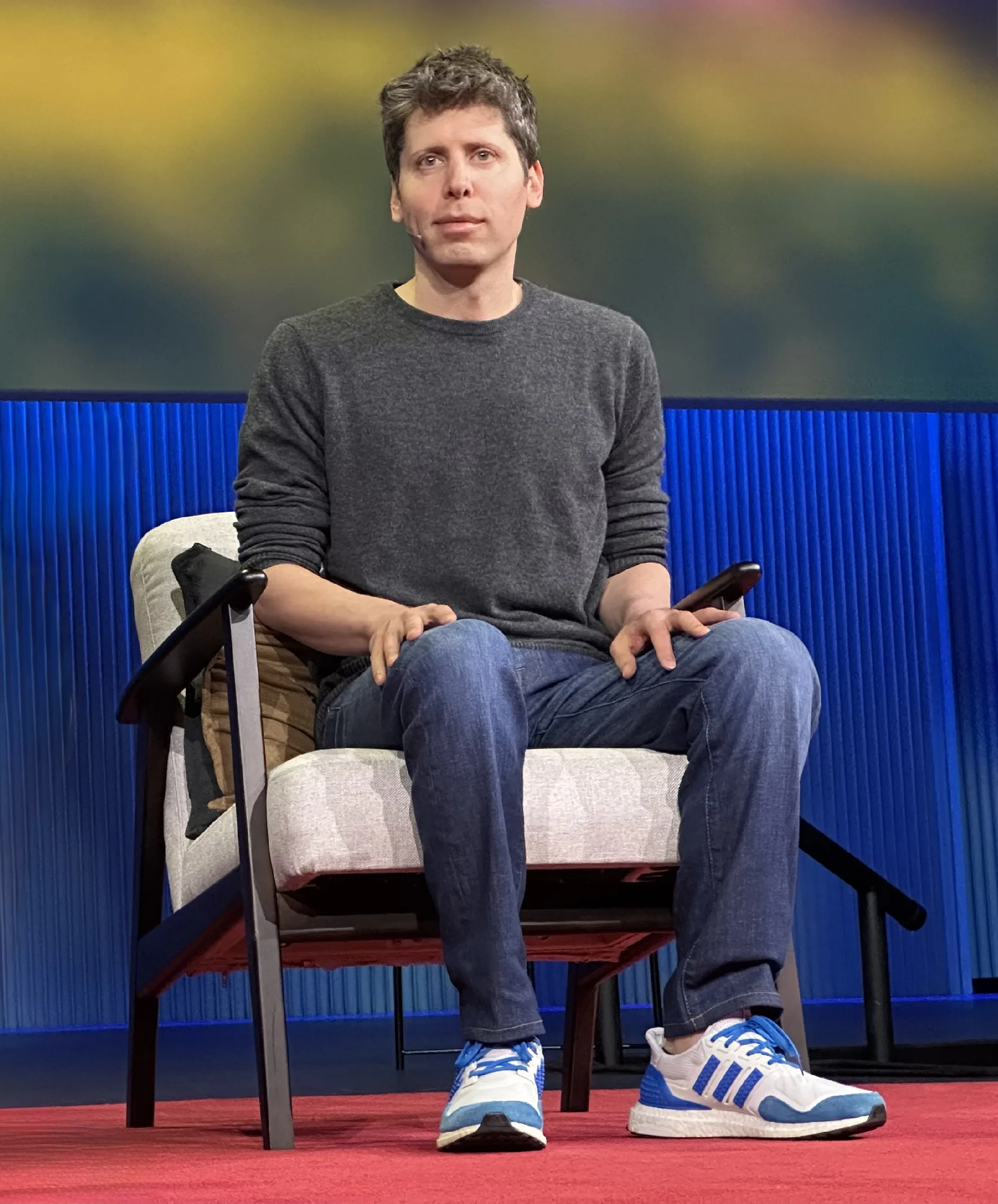 Sam Altman speaking at TED in April 2025.