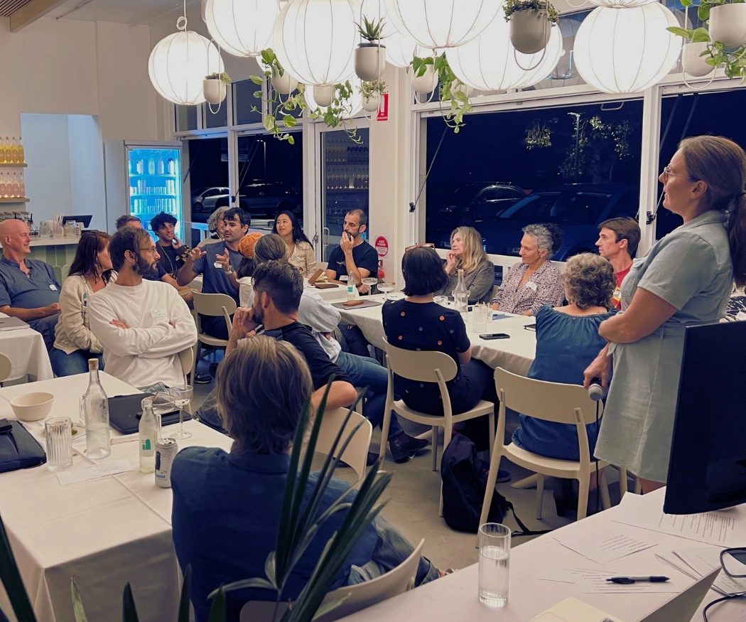 Participants exchange ideas during an interactive AI workshop hosted by The Remix.